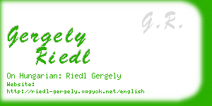 gergely riedl business card